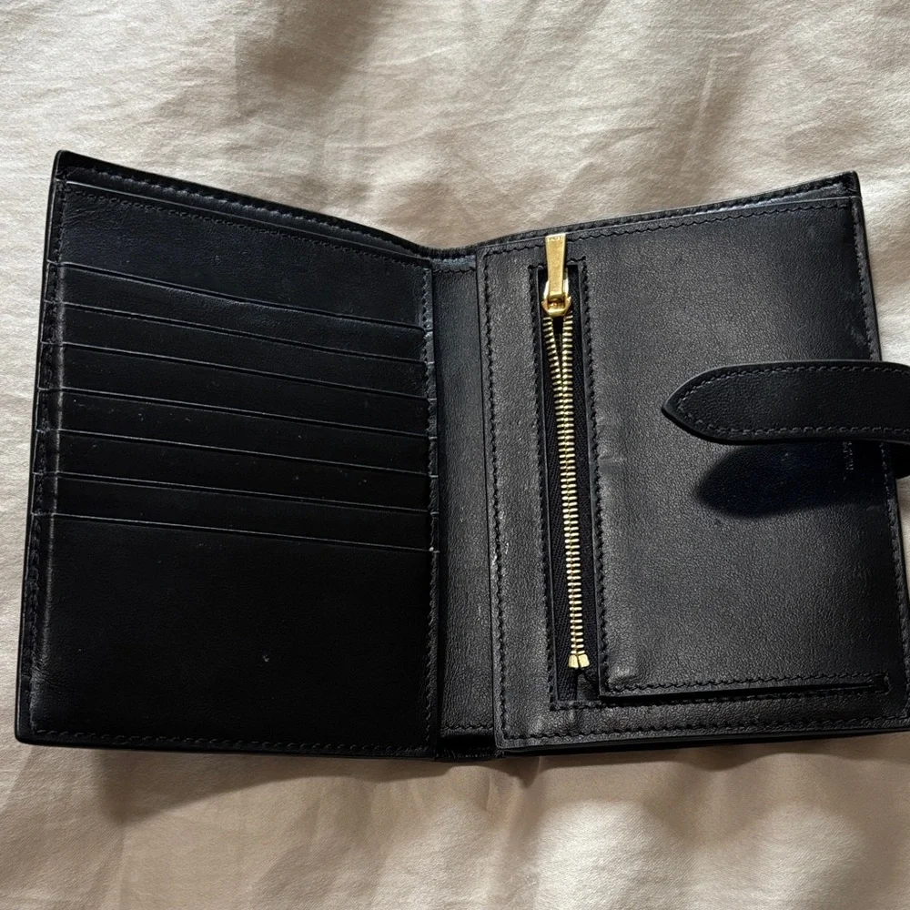 Celine Textured Black Leather Wallet - Picture 5 of 6